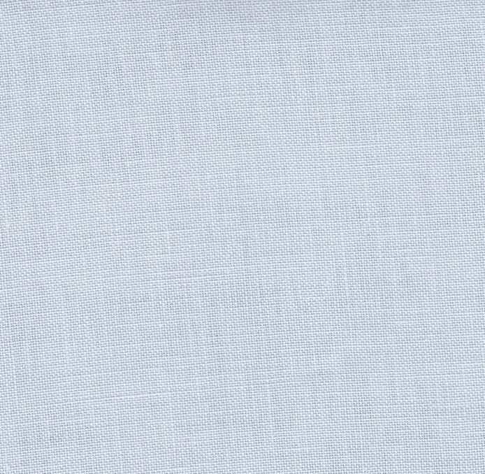 Precut Zweigart Belfast 32 count linen in Greyish Blue, showcasing its fine weave and rich color.