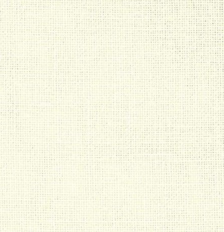 Precut Zweigart Cashel 28 count Antique White fabric, 100% bleached linen, dimensions 48x68 cm, ideal for embroidery projects.