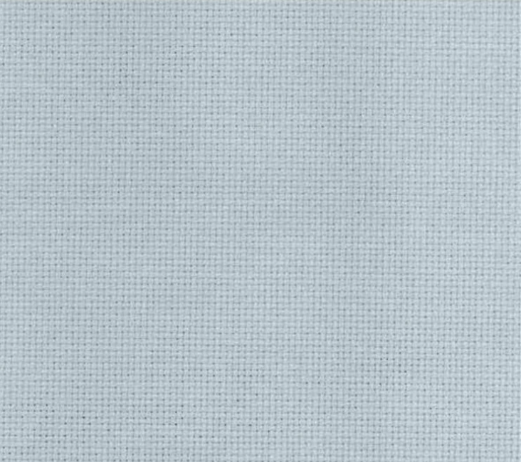 Precut Zweigart Fein-Aida 18 count fabric in Smoky Blue, showcasing its soft texture and fine weave.