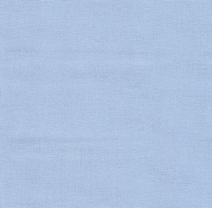 Precut Zweigart Murano 32 count Light Blue fabric, showcasing its soft texture and vibrant color.