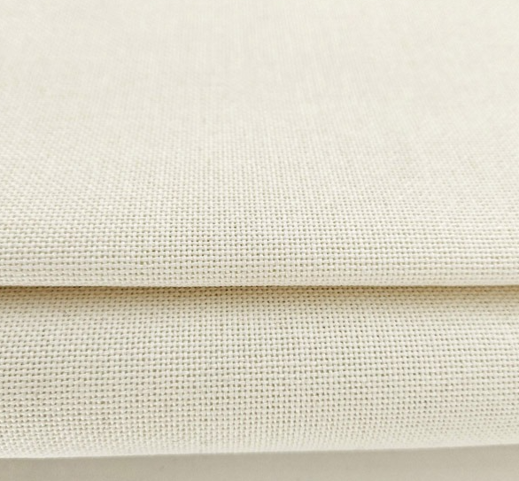 Precut Zweigart Murano 3984/99 Soft Cream canvas, 32 count, ideal for embroidery projects.