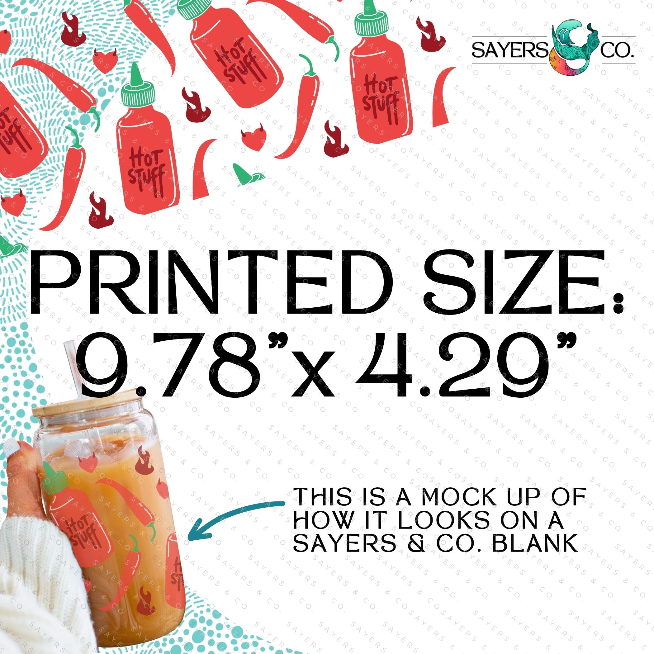 PRINTED sublimation transfer featuring a cute Valentine's design for custom cup creation, showcasing vibrant colors and heart motifs.