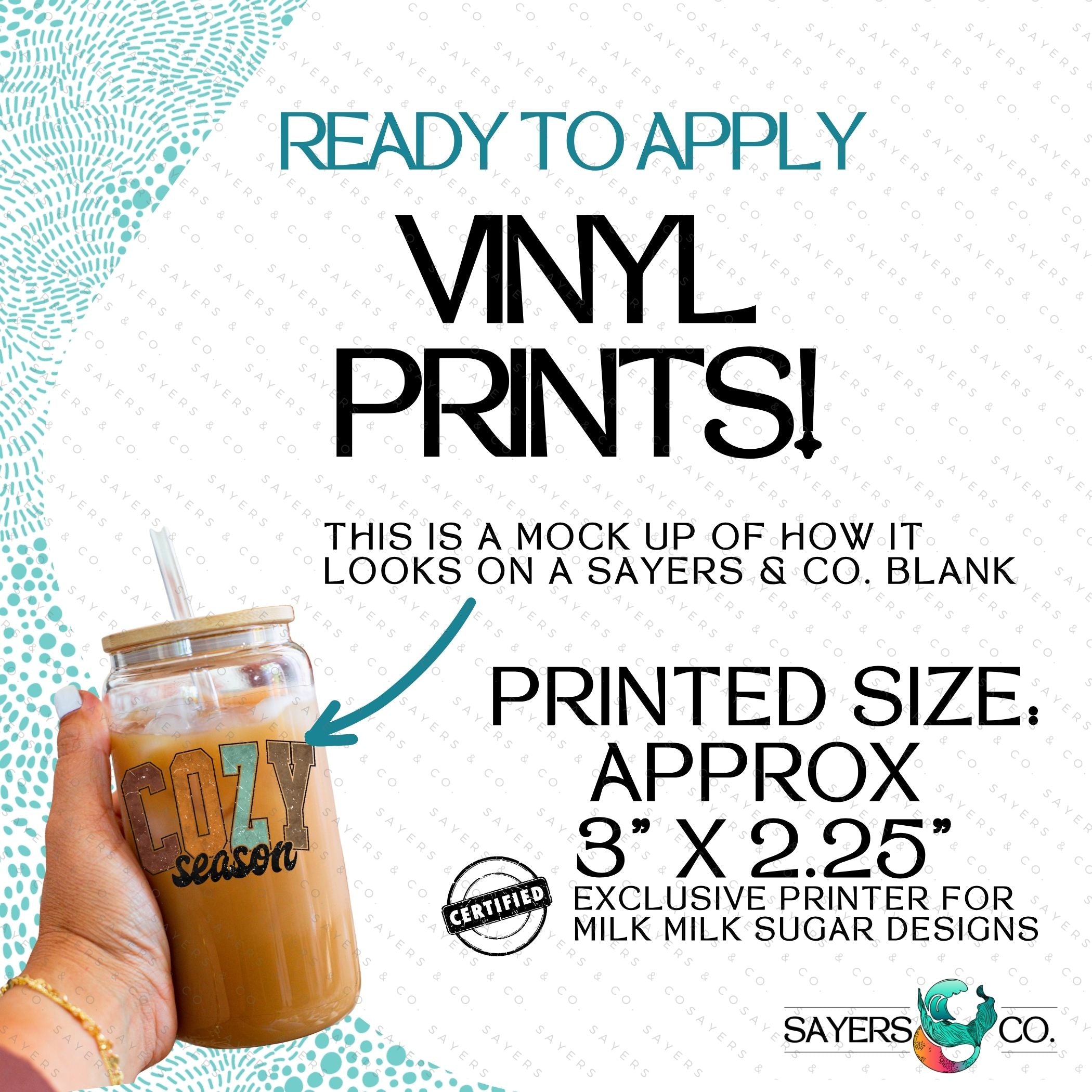 Cozy Season 16oz tumbler featuring printed sublimation transfer design with autumn vibes.