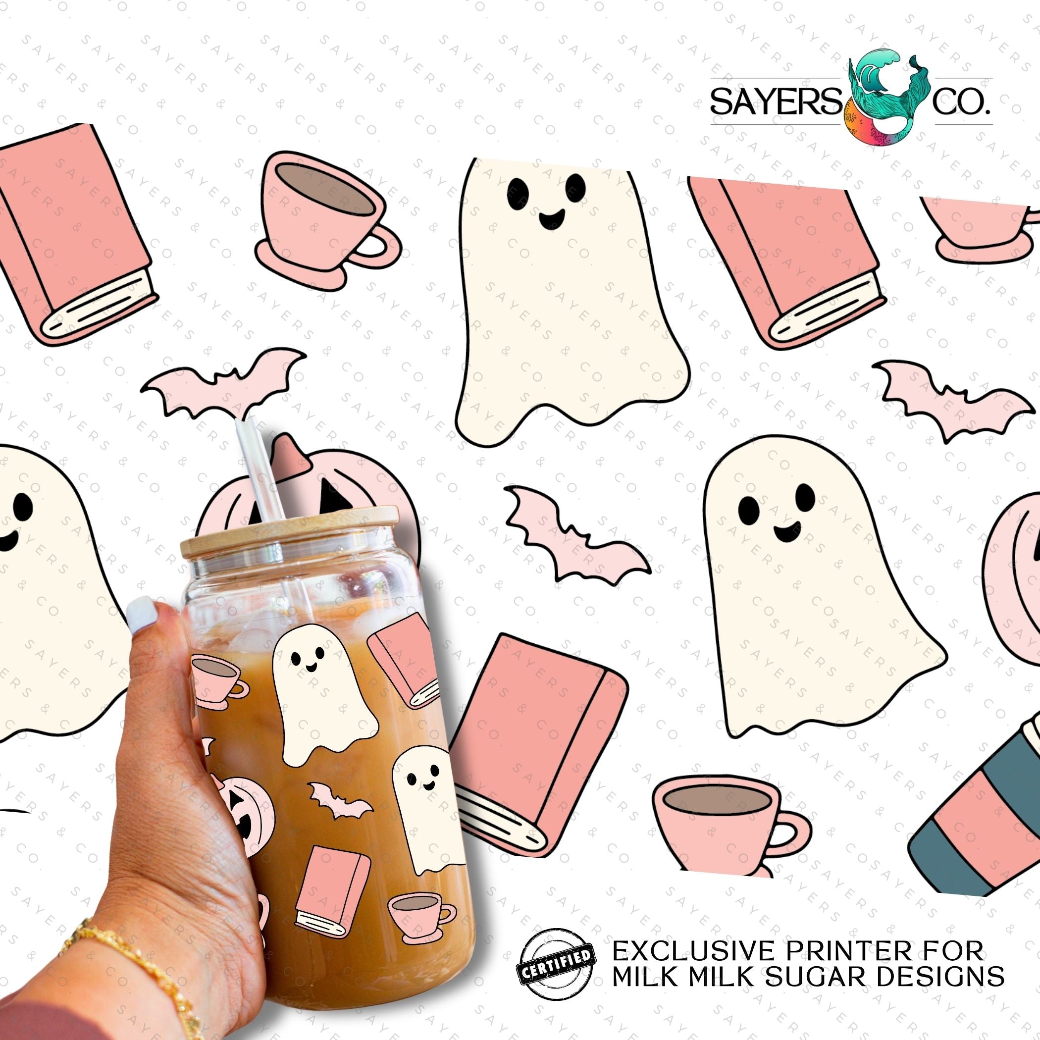 PRINTED Sublimation Transfer or Vinyl Print featuring Milk Milk Sugar Certified design, suitable for tumblers and various surfaces.