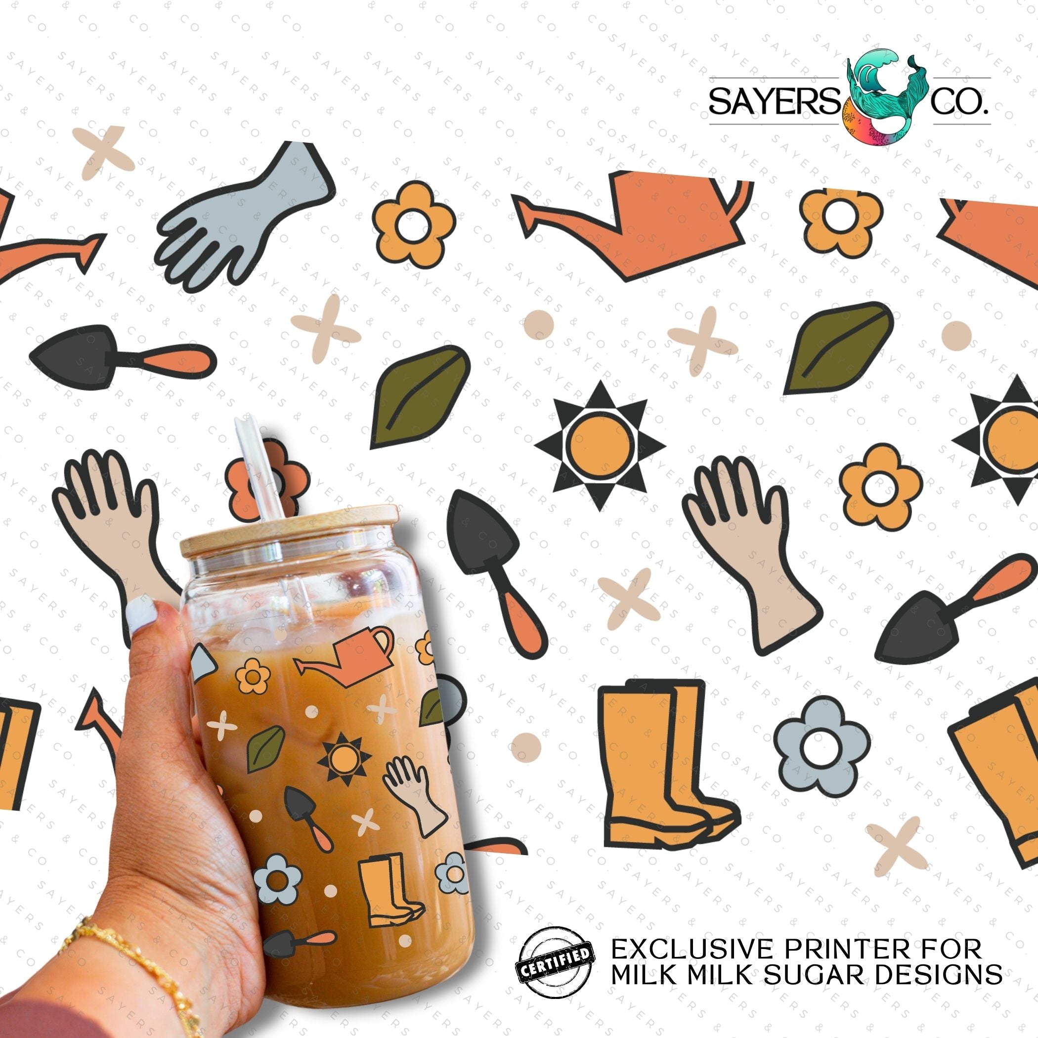 PRINTED Sublimation Transfer or Vinyl Print featuring Milk Milk Sugar Certified design, ideal for custom tumblers and drinkware.
