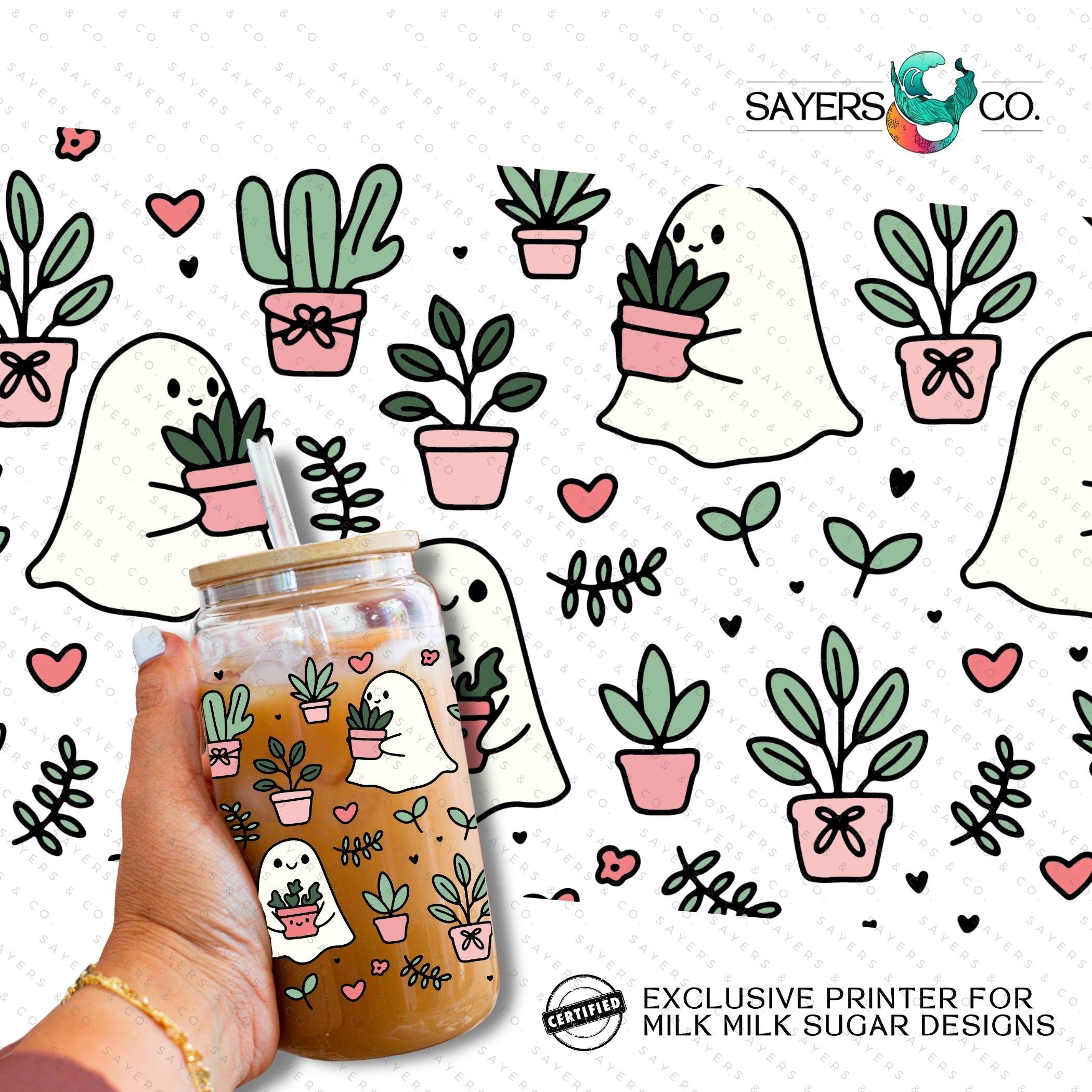 PRINTED Sublimation Transfer or Vinyl Print featuring Milk Milk Sugar Certified design, ideal for custom tumblers and drinkware.