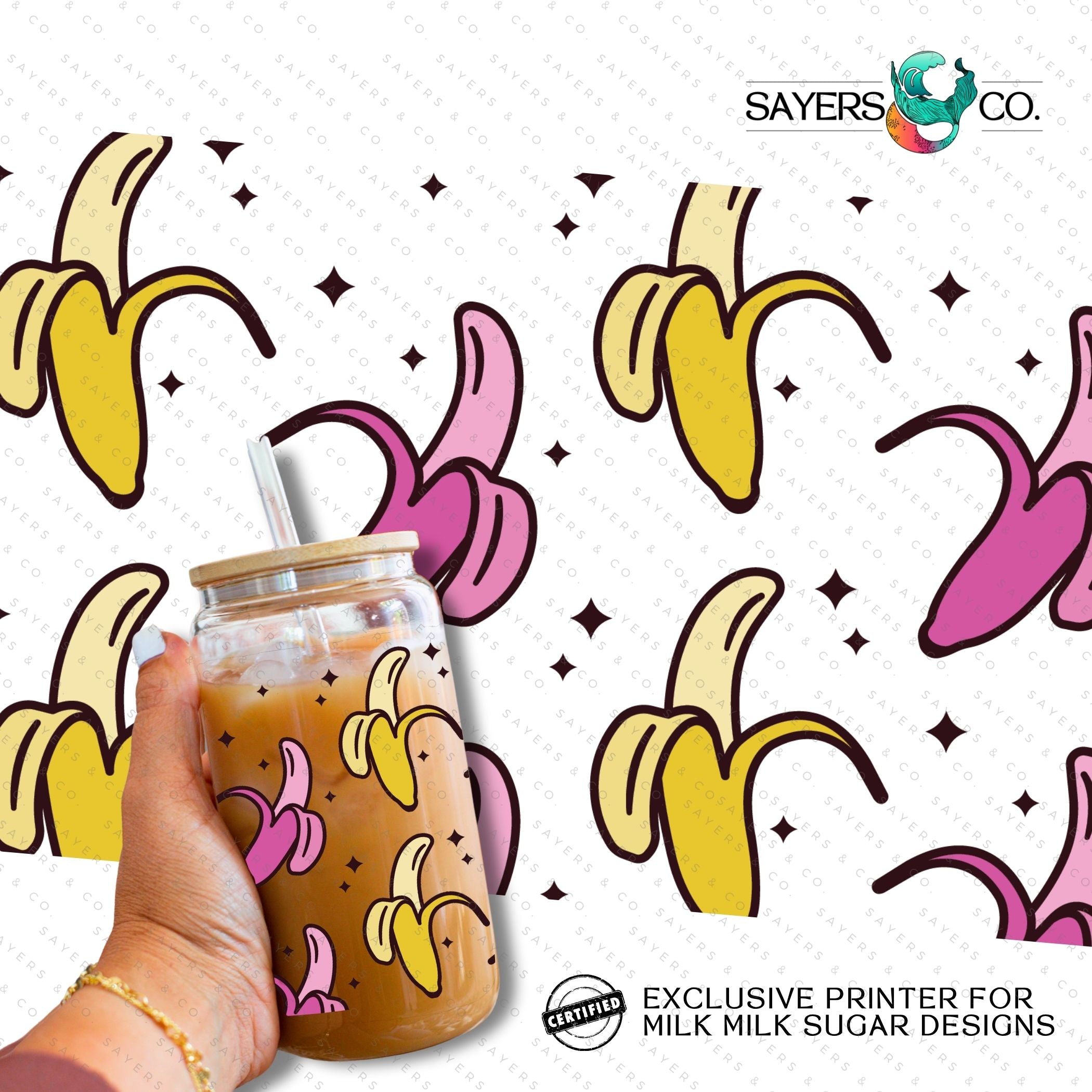 Colorful PRINTED Sublimation Transfer featuring Milk Milk Sugar design for tumblers and drinkware.