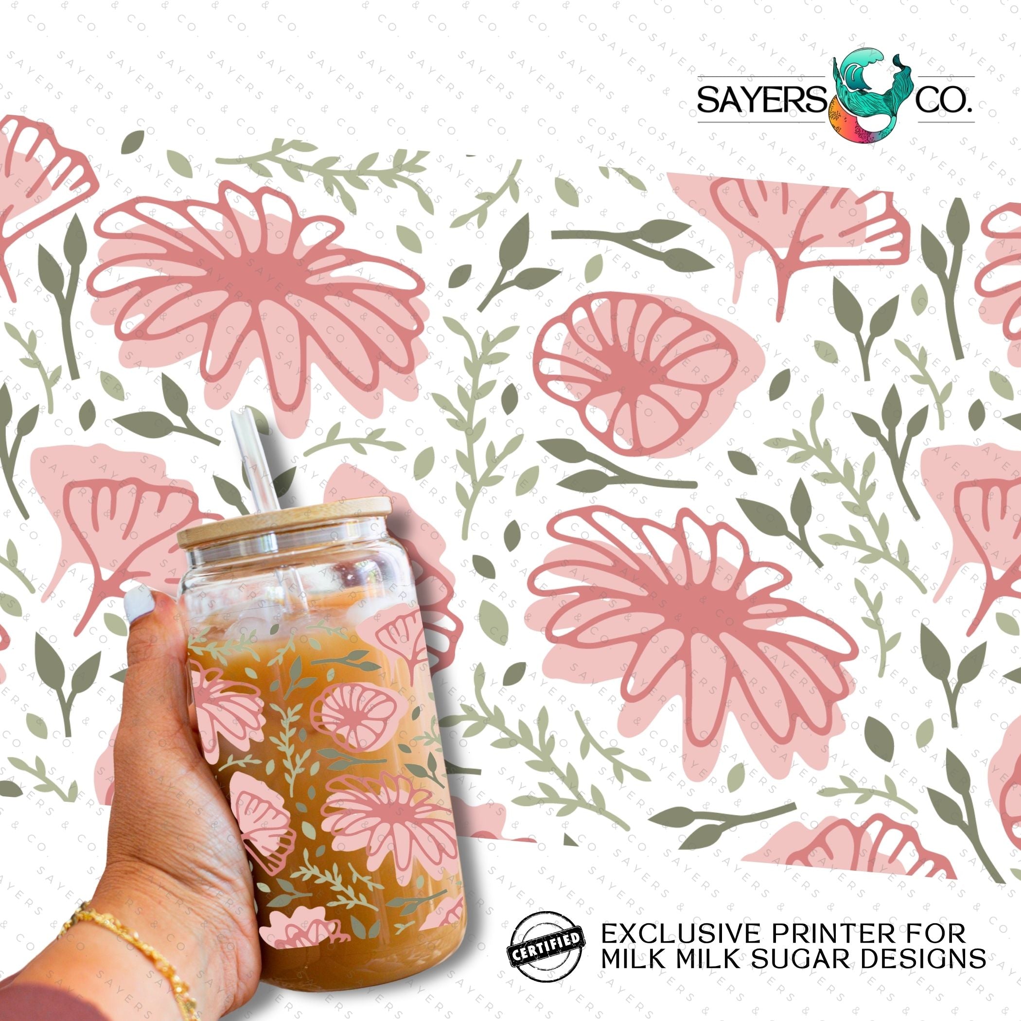 PRINTED Sublimation Transfer or Vinyl Print featuring Milk Milk Sugar Certified design, ideal for tumblers and various surfaces.