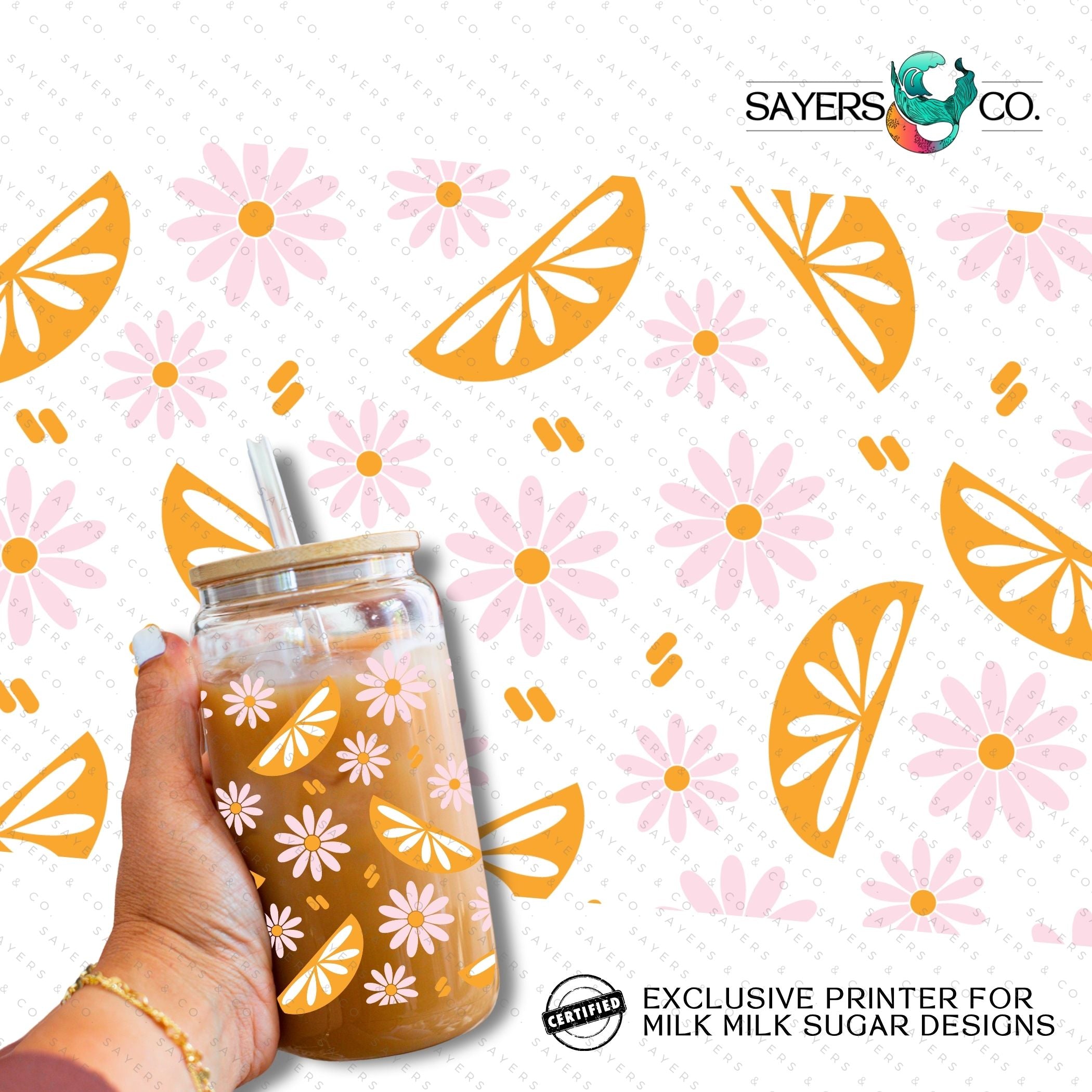 PRINTED Sublimation Transfer or Vinyl Print featuring Milk Milk Sugar Certified design, ideal for tumblers and other customizable products.