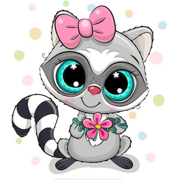 Racoon CS2705 Crafting Spark Diamond Painting Kit with colorful acrylic diamonds and tools on a self-adhesive canvas.