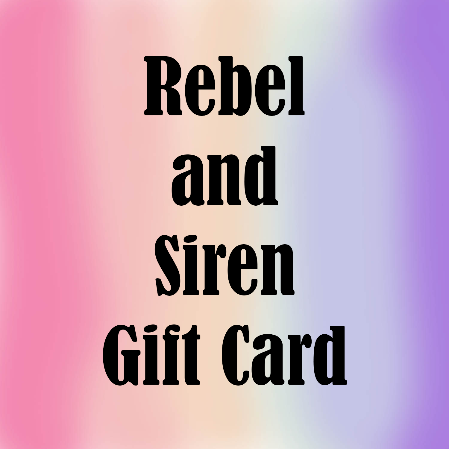 Rebel and Siren Gift Card featuring vibrant designs, perfect for book and sticker lovers.