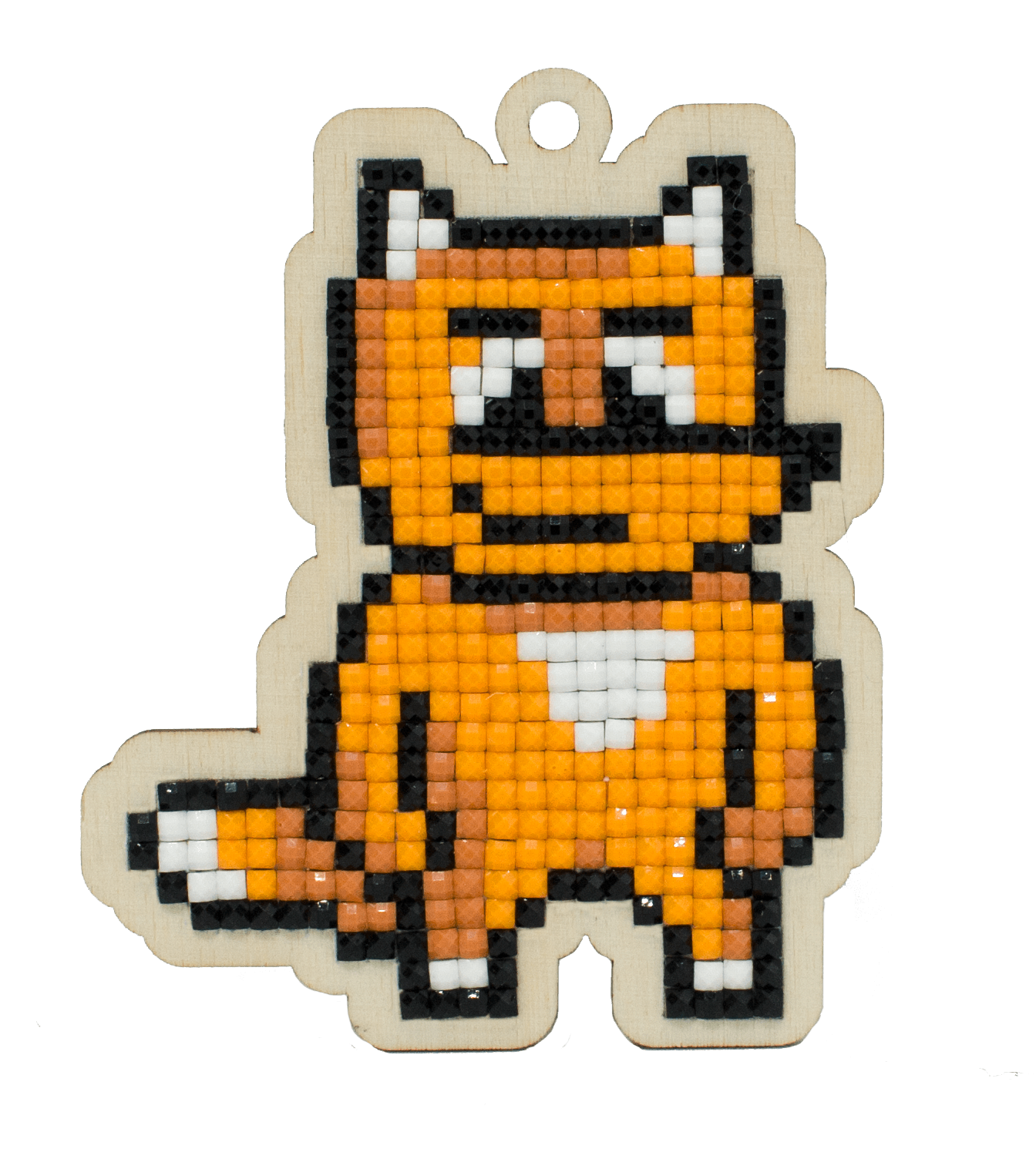 Smart Fox CSw356 Diamond Painting Kit featuring a plywood base, colorful acrylic rhinestones, and crafting tools for DIY art.