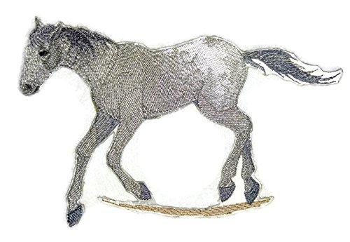 Spirit of Stallions Appaloosa Horse embroidered patch showcasing intricate details and vibrant colors on a cotton base.