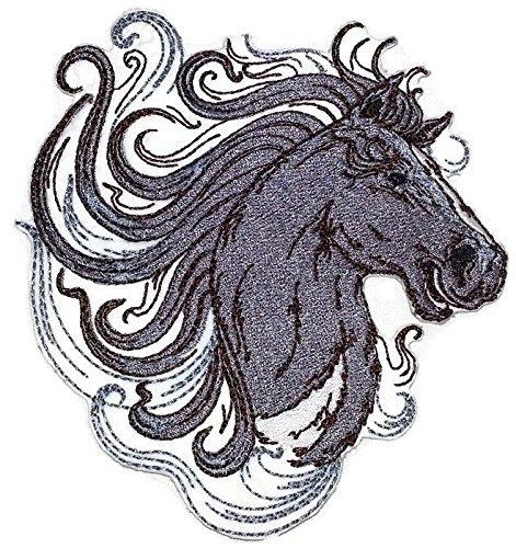 Spirit of Stallions No.3 embroidered patch showcasing a majestic stallion design on a cotton base.