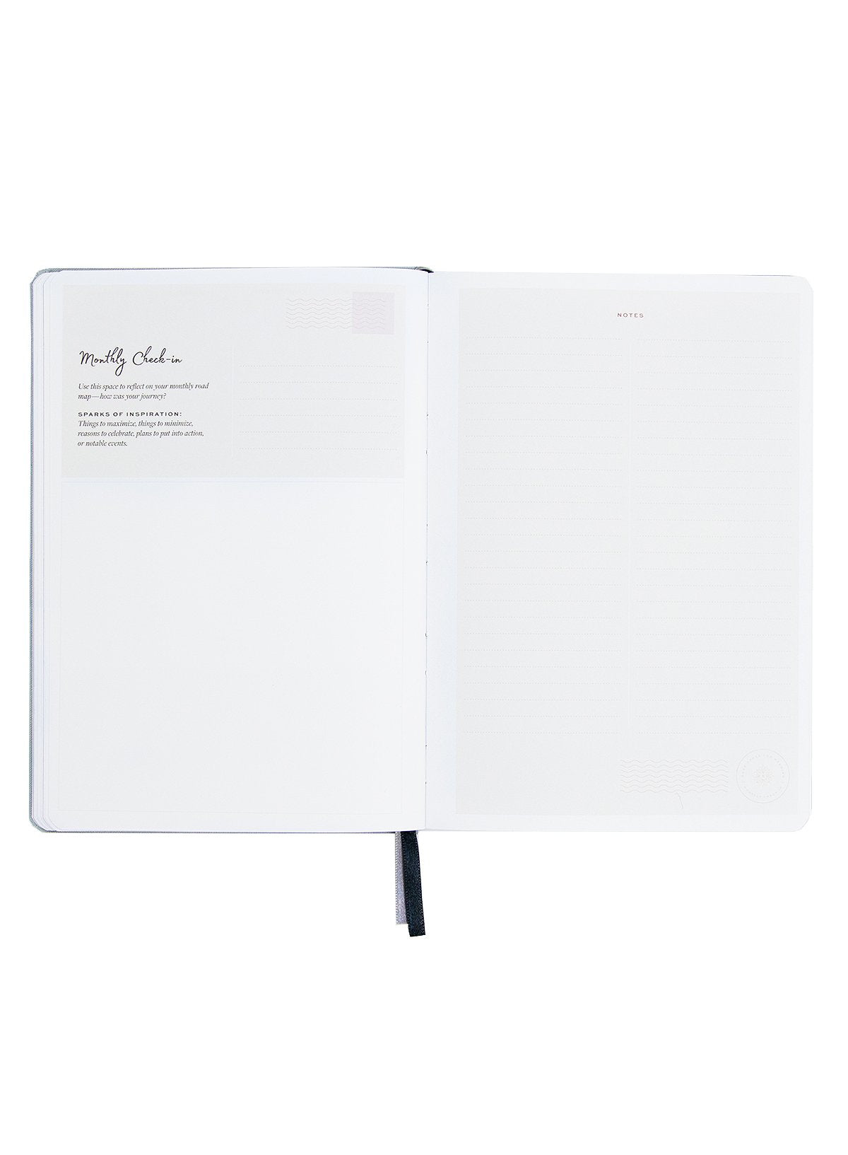 Undated Weekly Ponderlily Planner in Cayenne, featuring an elegant design with eco-conscious materials and flexible planning options.