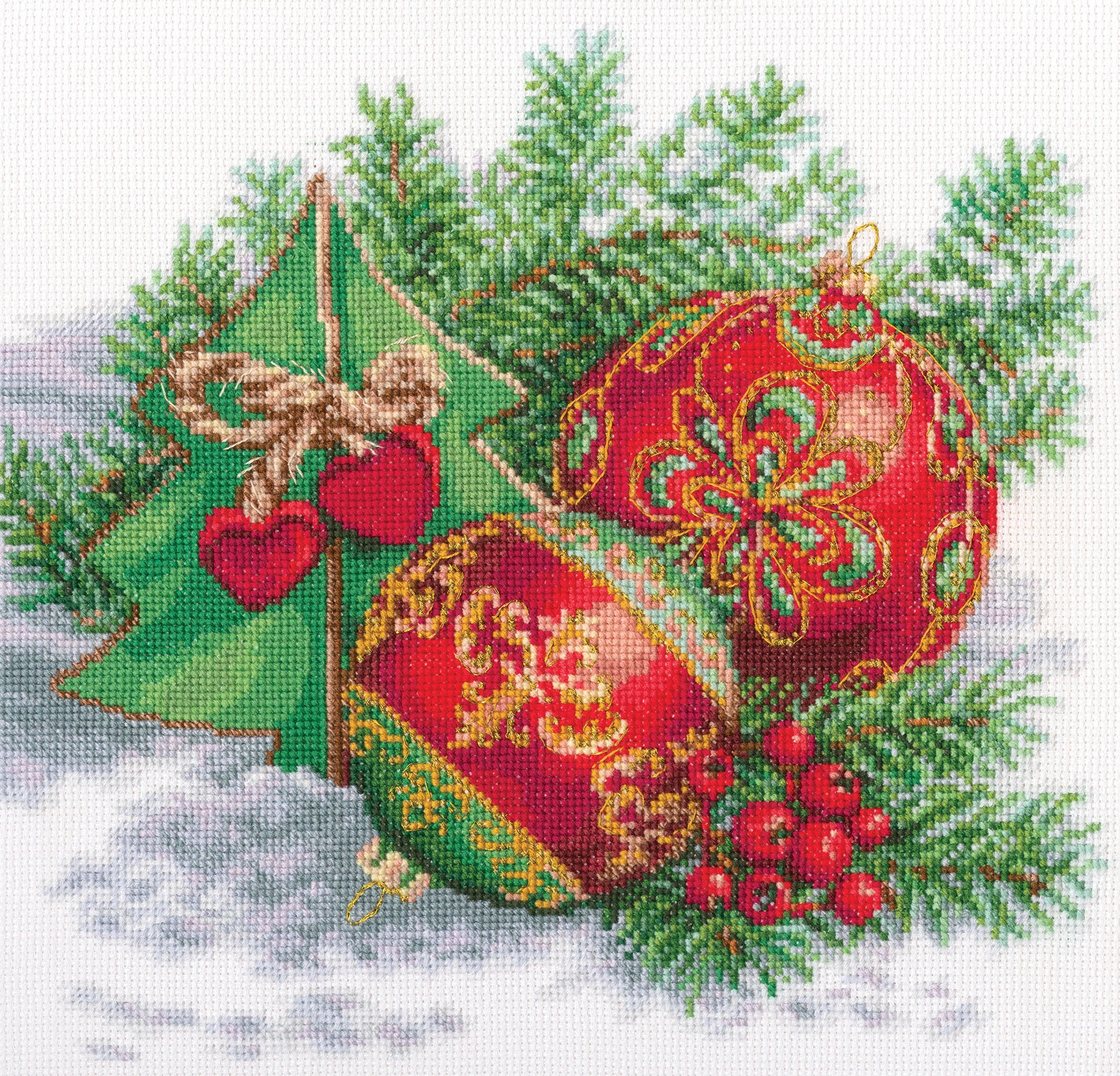 Waiting for a Miracle M920 Counted Cross Stitch Kit with Aida fabric, DMC threads, and included accessories for crafting.