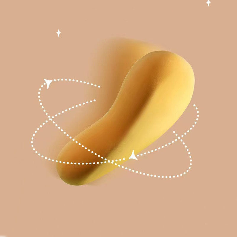 3D Neck Pillow made of memory foam with a soft yellow cotton cover, designed for travel comfort and support.