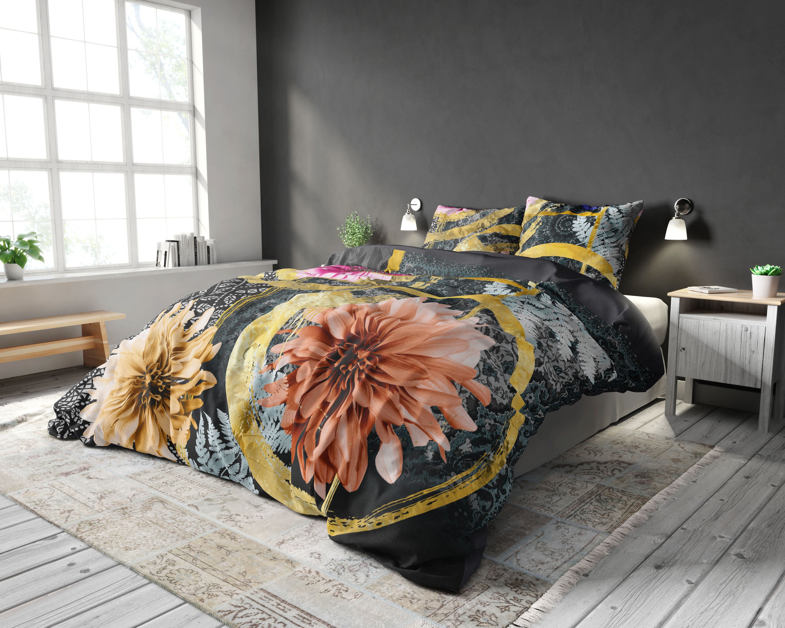 Alladin 140x220 pussilakanasetti, monivärinen, sisältää pussilakanan ja tyynyliinan, valmistettu puuvillasta ja mikroperkaalista.