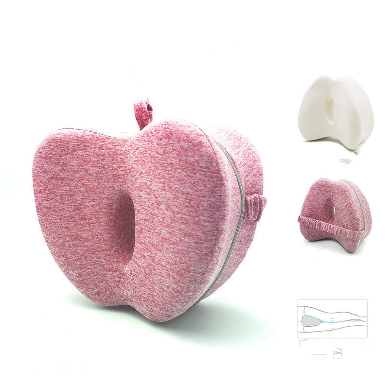 Apple Memory Foam Pillow with ergonomic design, featuring breathable fabric and adjustable thickness for optimal comfort.