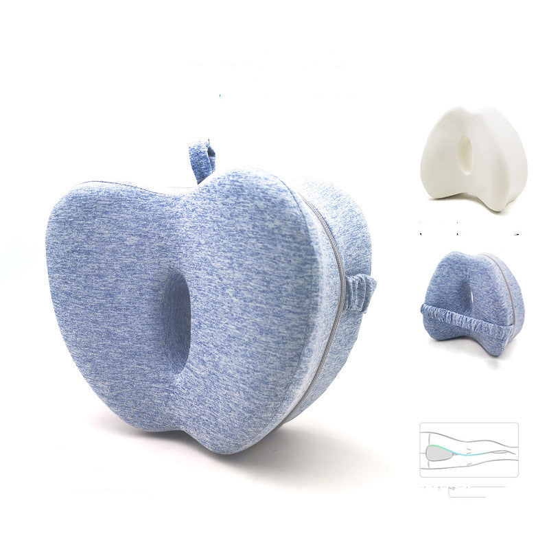 Apple Memory Foam Pillow with ergonomic design, featuring breathable fabric and adjustable thickness for optimal comfort.