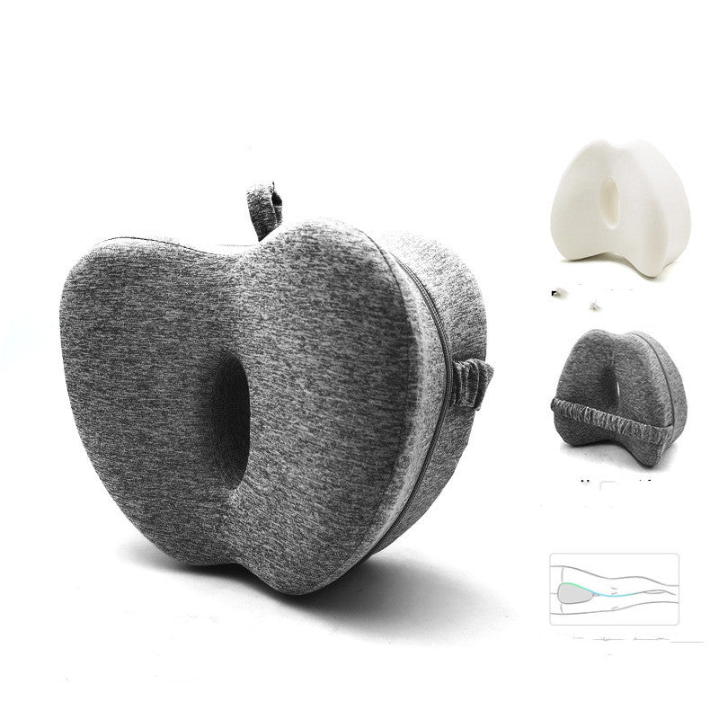 Apple Memory Foam Pillow with ergonomic design, featuring breathable fabric and adjustable thickness for optimal comfort.