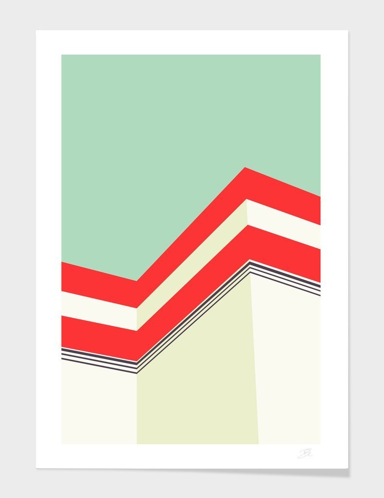 Architecture Cushion featuring a vibrant double-sided print on durable polyester fabric, measuring 16x16 inches with a concealed zipper.