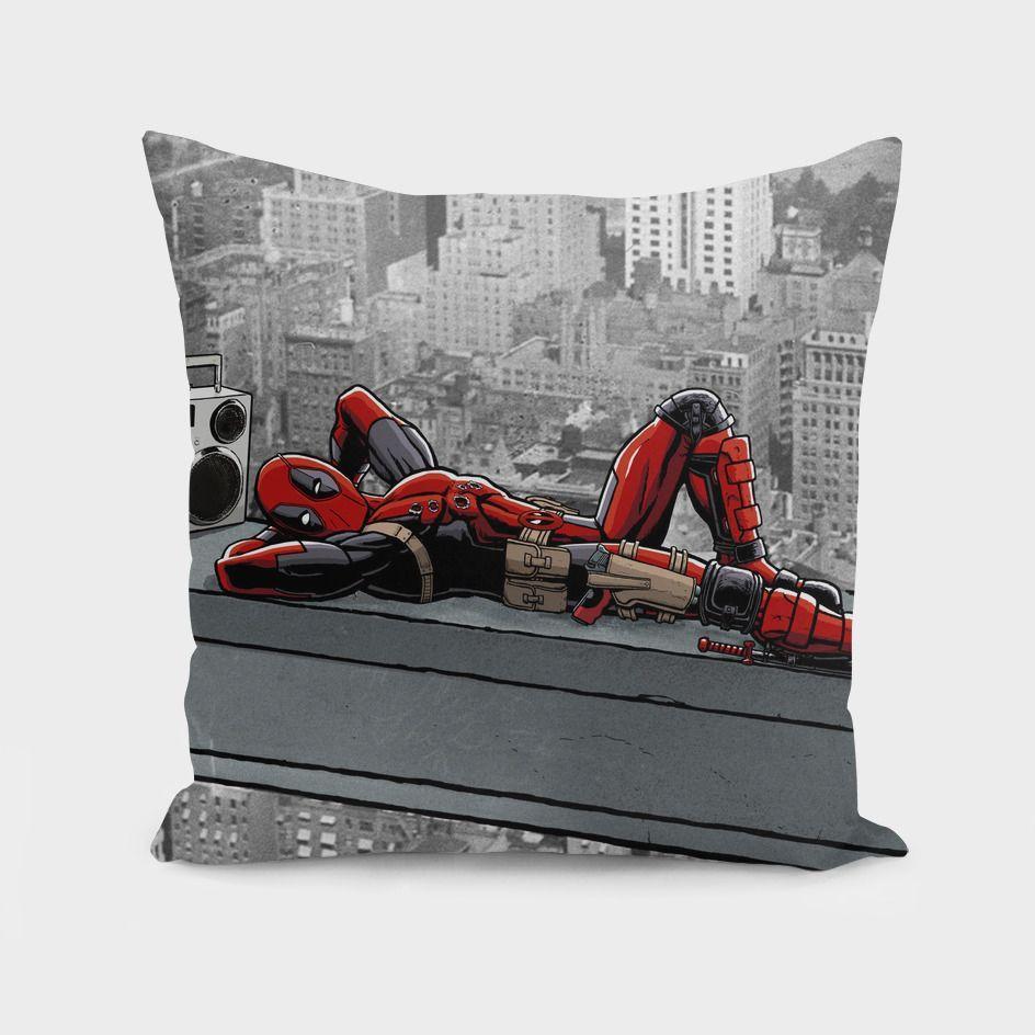 Degenerate Regenerates throw pillow cover featuring vibrant double-sided print, made from 100% spun polyester poplin fabric, with a concealed zipper.