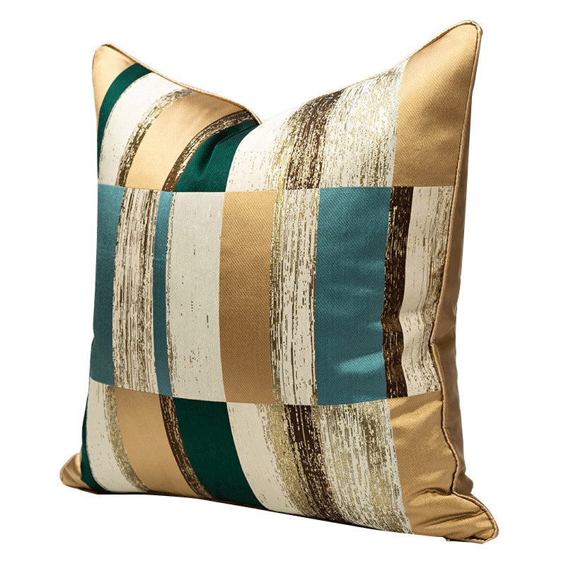 Designer Cushion Cover in Style 24, 18x18 inches, showcasing vibrant colors and elegant design, perfect for home or hotel decor.