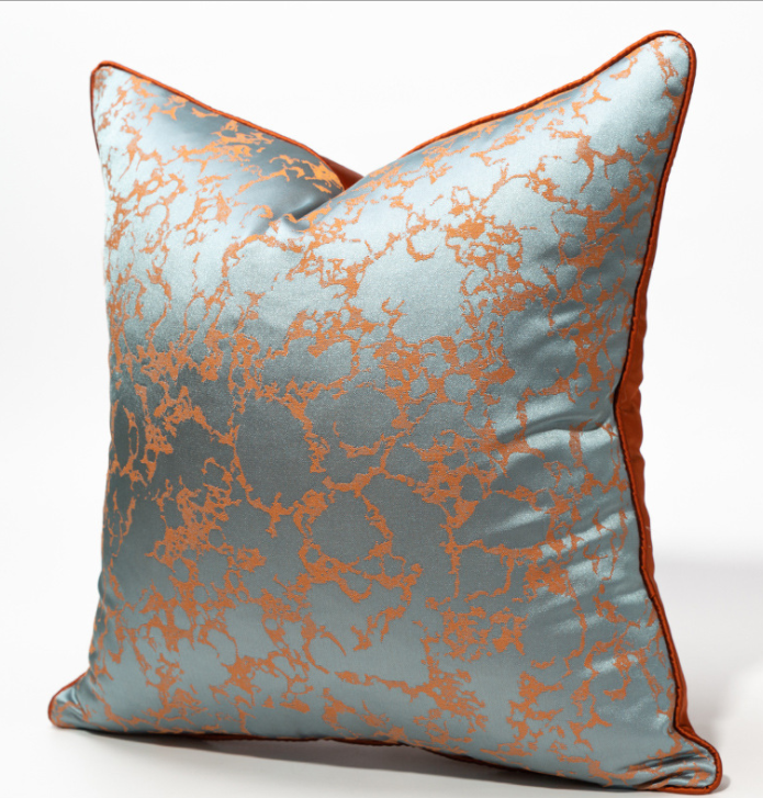 Designer Cushion Cover in Style 35, 18x18 inches, showcasing elegant design and vibrant color options for home decor.