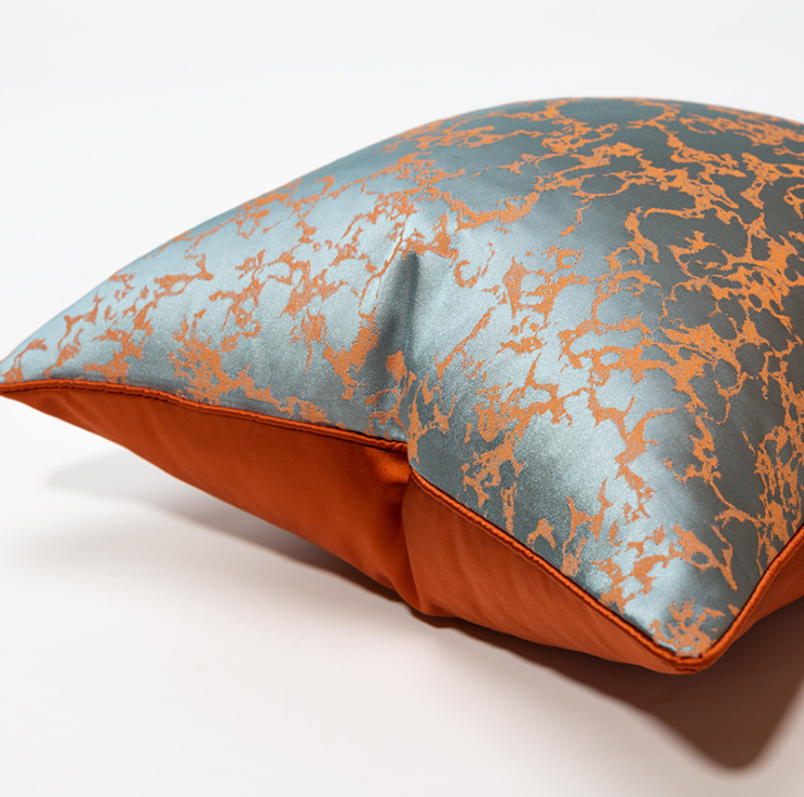 Designer Cushion Cover in Style 35, 18x18 inches, showcasing elegant design and vibrant color options for home decor.