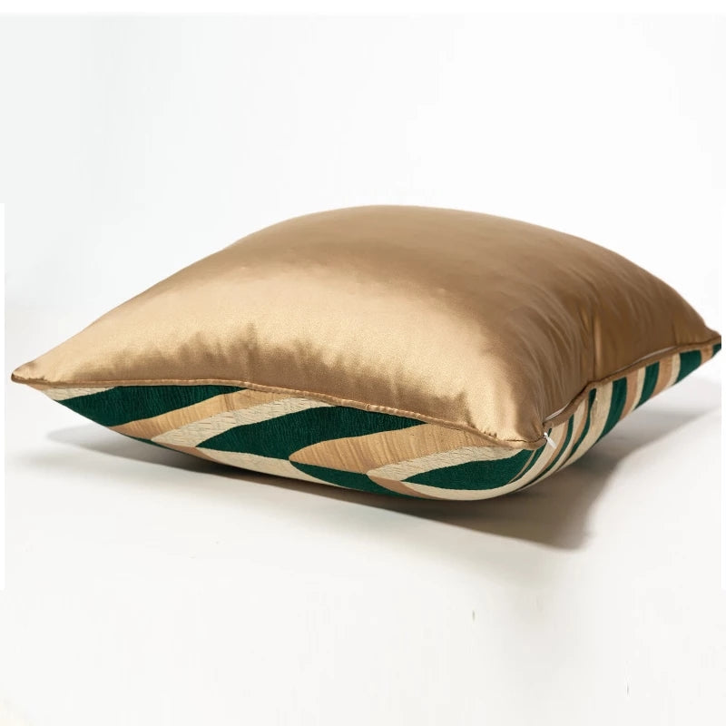 Designer Cushion Cover in Style 40, 18x18 inches, showcasing vibrant colors and elegant design, perfect for home and office decor.