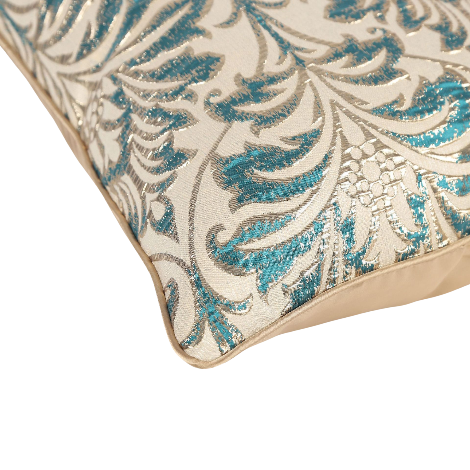 Designer Cushion Cover in stylish pattern, 18x18 inches, suitable for various room settings.