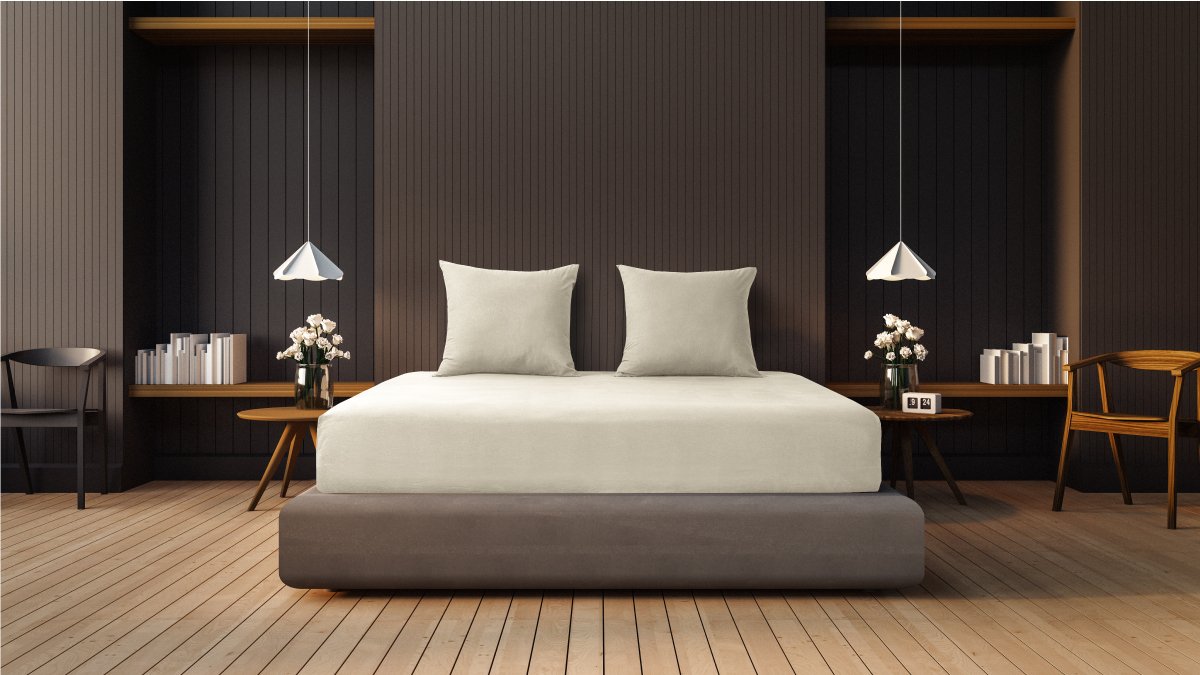 Cozy Flannel Fleece Fitted Sheet in soft cotton-flannel fabric, perfect for cooler nights.