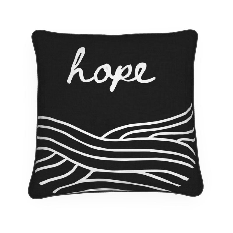 Hope Room Pillow Cushion in stylish fabric, showcasing its design and quality.