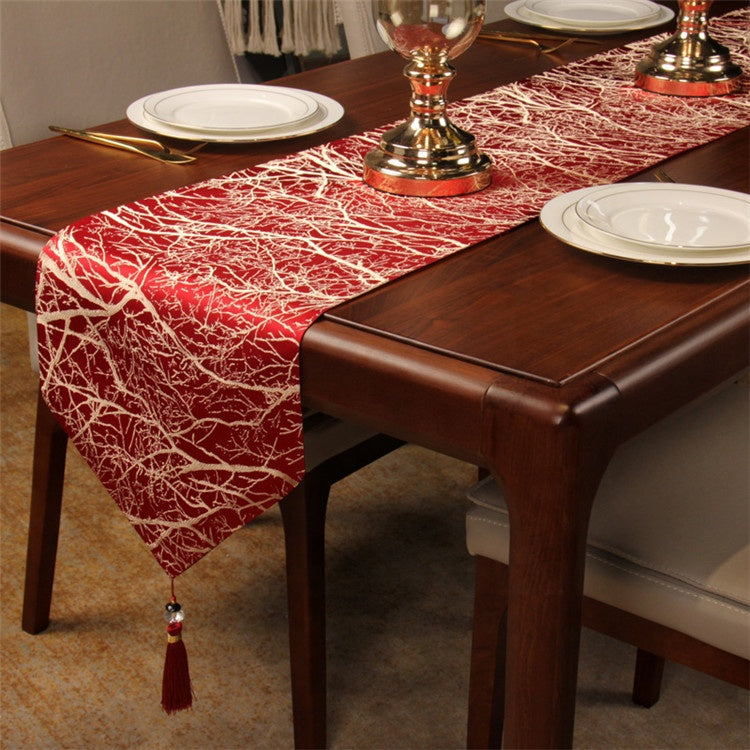 Elegant Multiple Design Party Christmas Wedding Jacquard/Polyester Table showcasing various patterns and colors, perfect for events.