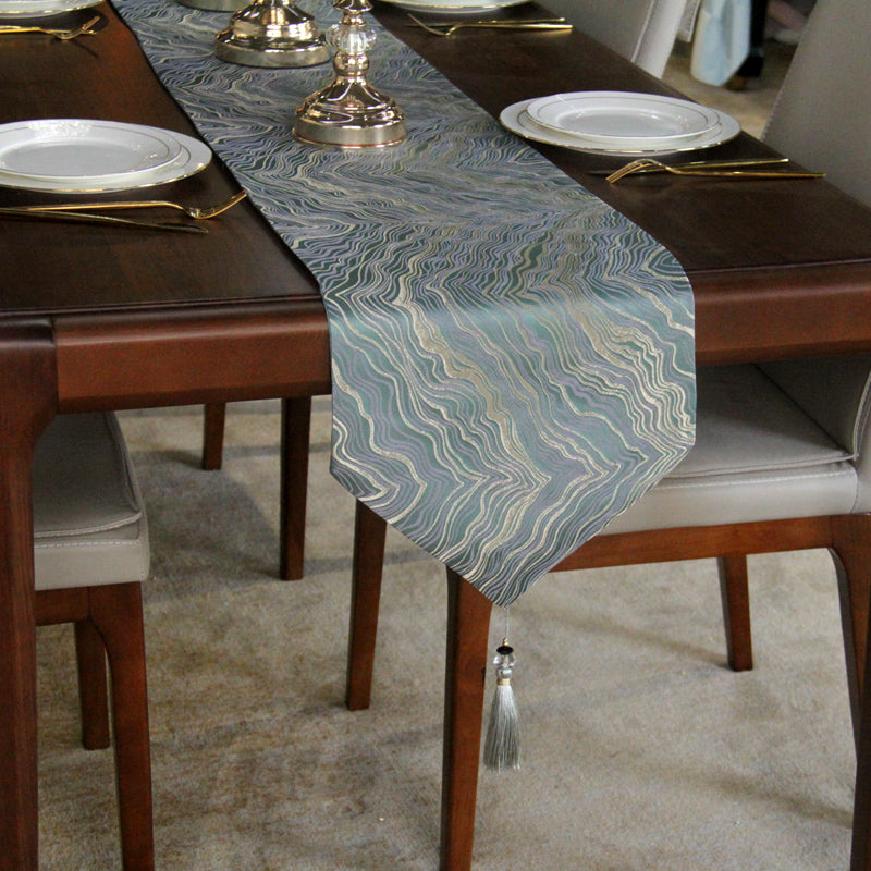 Elegant Multiple Design Party Christmas Wedding Jacquard/Polyester Table showcasing various patterns and colors, perfect for events.