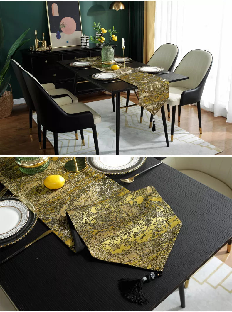 Elegant Multiple Design Party Christmas Wedding Jacquard/Polyester Table showcasing various patterns and colors, perfect for events.