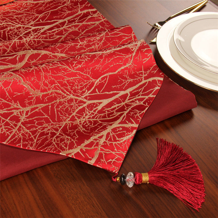 Elegant Multiple Design Party Christmas Wedding Jacquard/Polyester Table showcasing various patterns and colors, perfect for events.