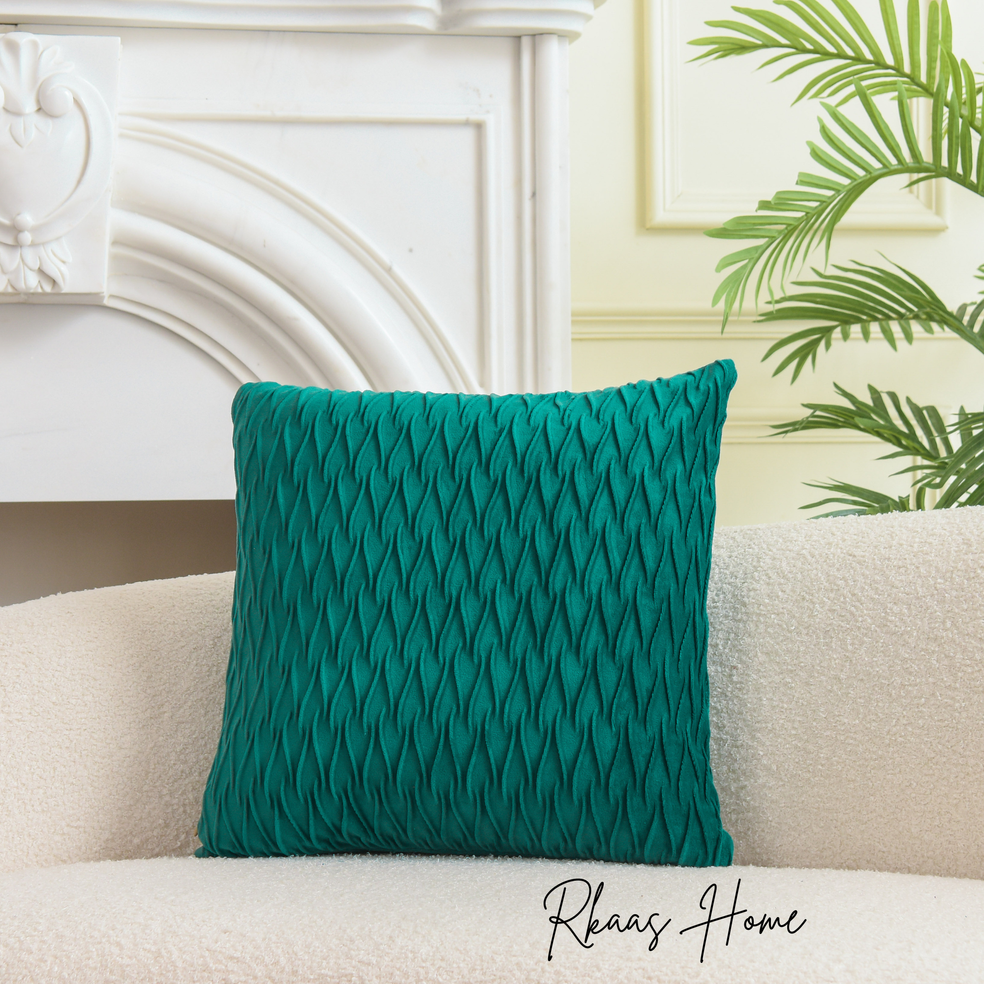 Scissors pattern velvet cushion covers in various sizes, showcasing a luxurious texture and playful design.