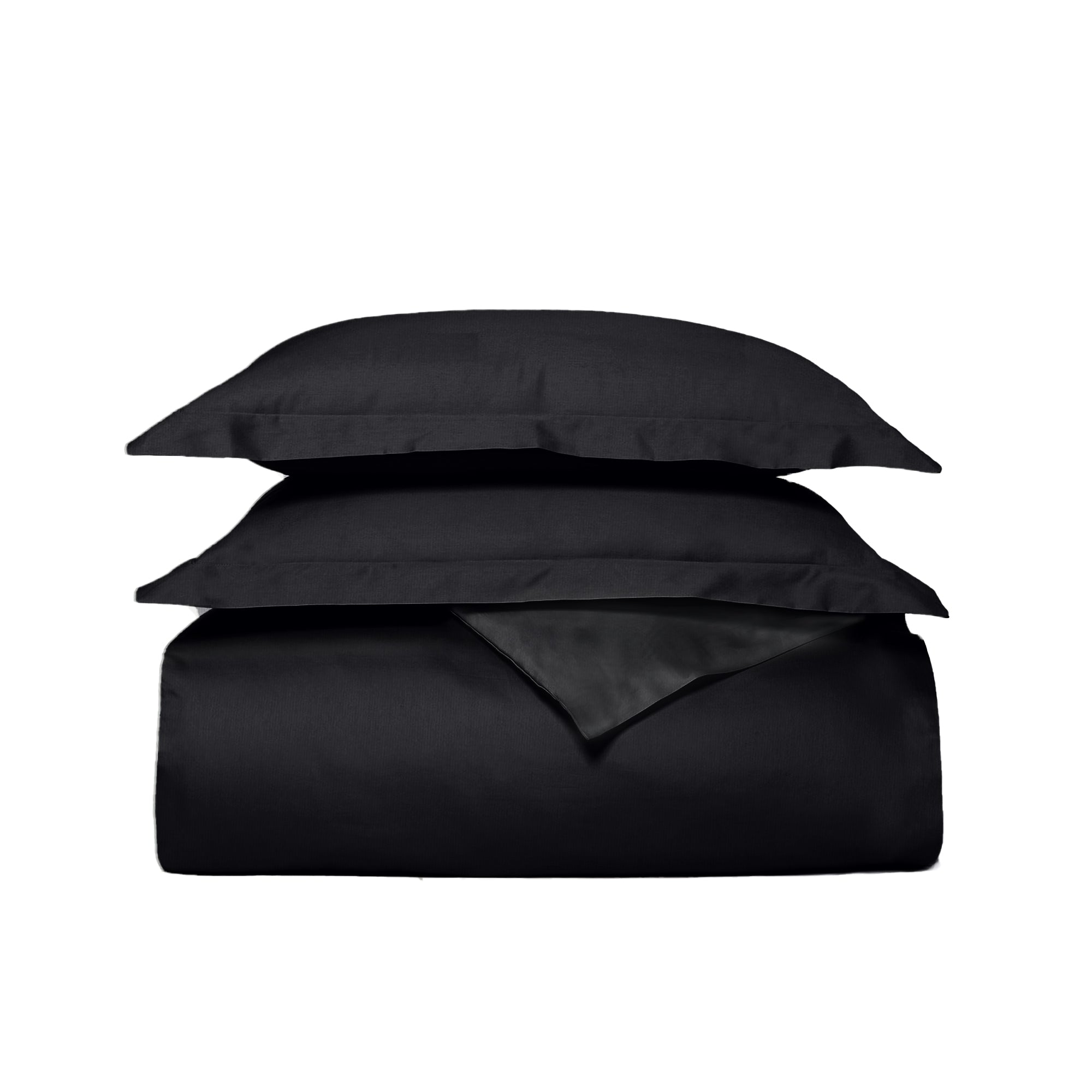 Twill Duvet Cover set in dark colours featuring a soft, luxurious texture with matching pillowcases, perfect for enhancing bedroom decor.