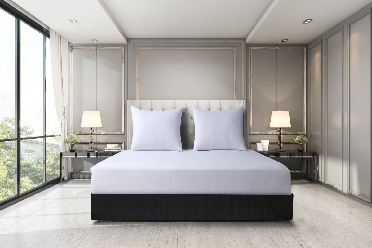 A plush Velvet Flannel Fitted Sheet in a cozy bedroom setting, showcasing its soft texture and elegant design.