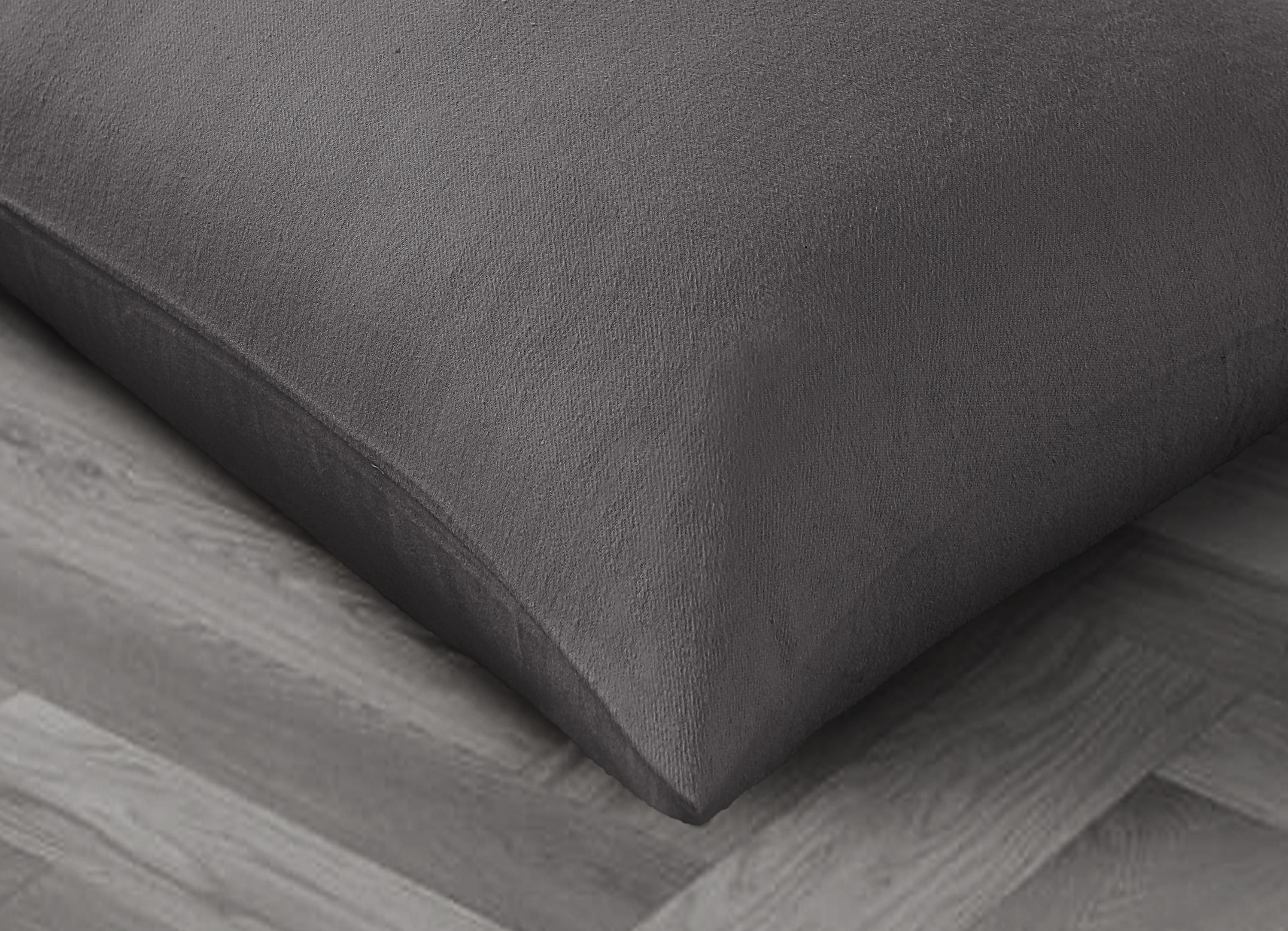 A luxurious set of two Velvet Flannel Pillowcases made from 100% cotton-flannel, showcasing their plush texture and elegant design.