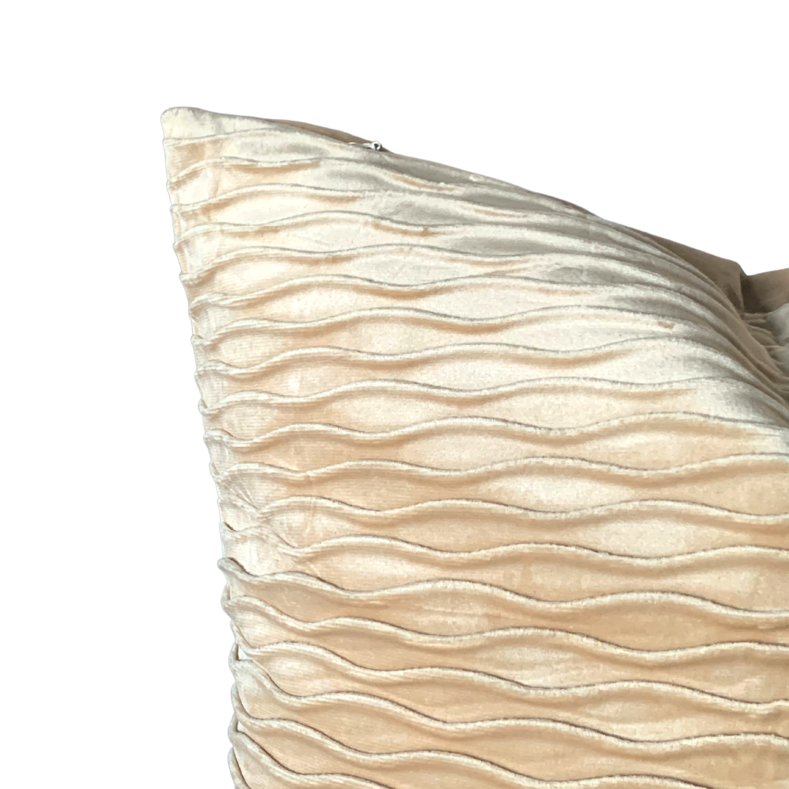 Wave pattern velvet cushion covers in various sizes, showcasing a luxurious texture and elegant design.