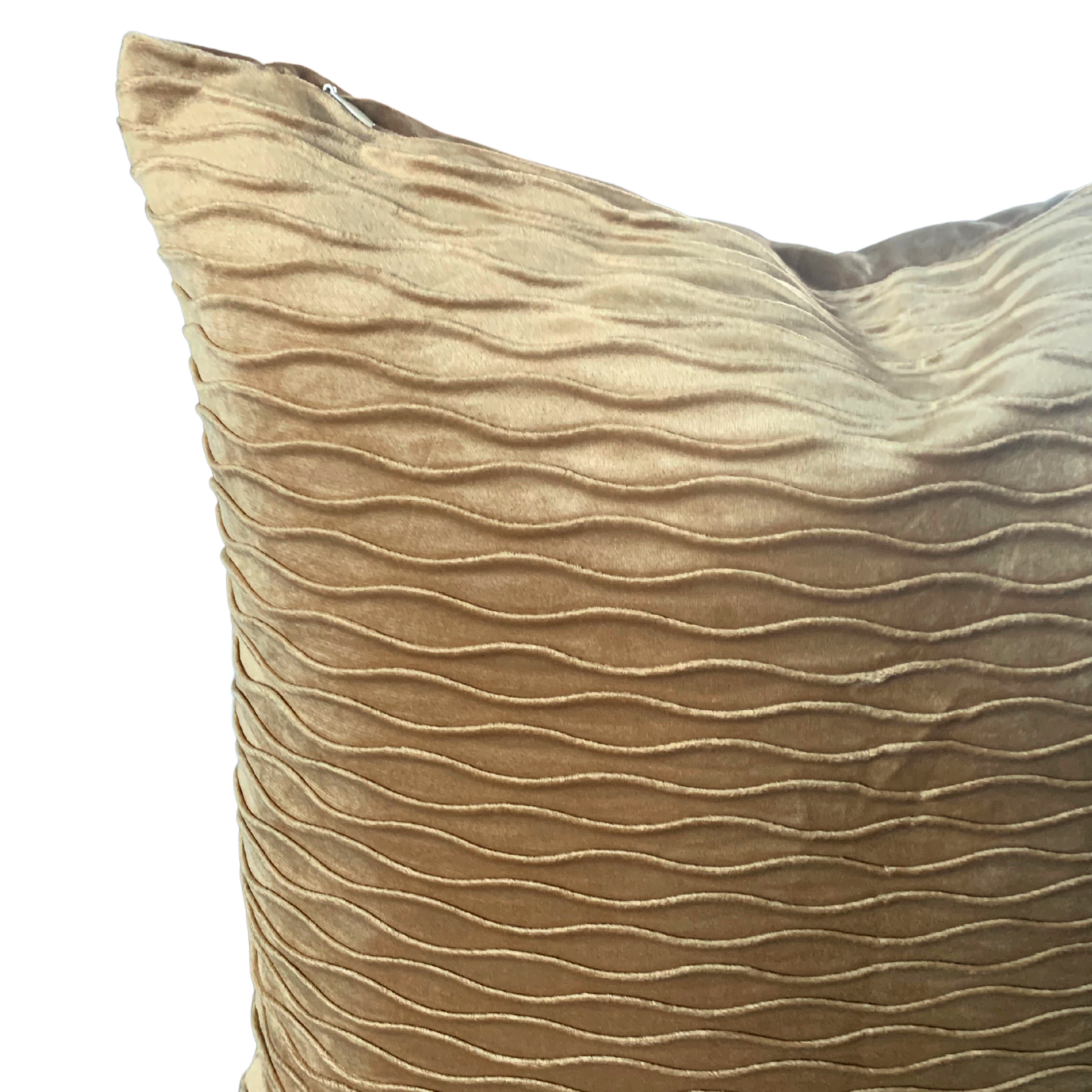 Wave pattern velvet cushion covers in various sizes, showcasing a luxurious texture and elegant design.