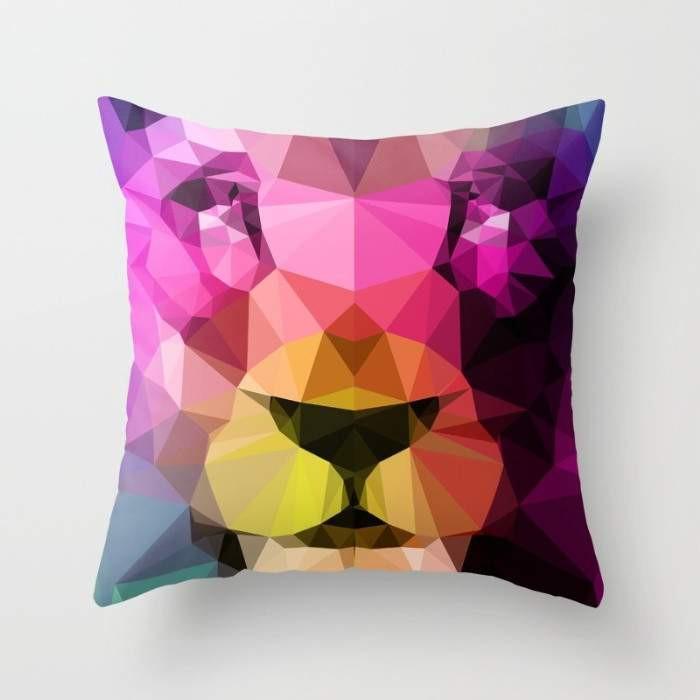 Wild Neon Cushion featuring vibrant colors and patterns, perfect for home decor.