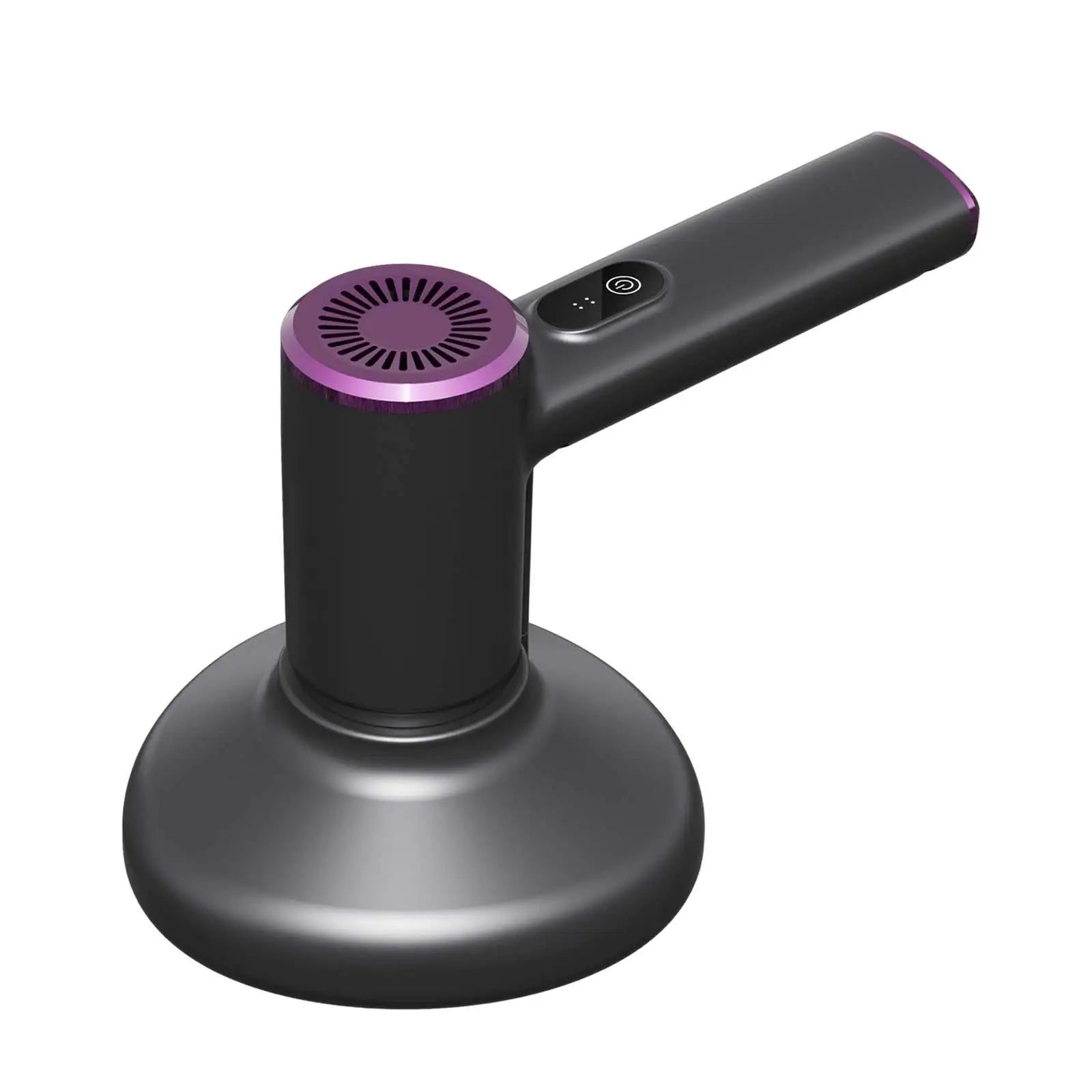 Handheld vacuum cleaner designed for effective cleaning of beds, carpets, and furniture, showcasing its sleek design and powerful suction capabilities.