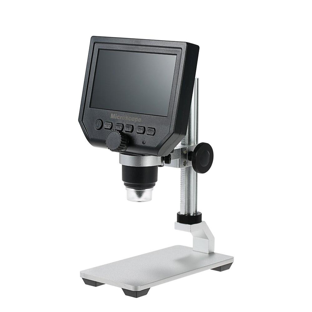 0-600X Digital Microscope LED Magnifier showcasing its compact design and high-definition display, ideal for mobile phone maintenance.