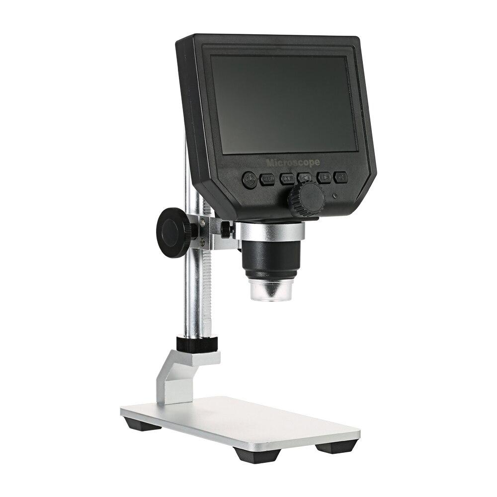 0-600X Digital Microscope LED Magnifier showcasing its compact design and high-definition display, ideal for mobile phone maintenance.