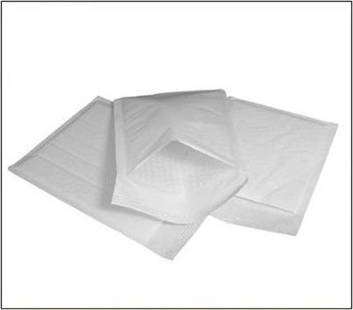 10 piece pack of white bubble padded bags, 360mm x 300mm, ideal for shipping and protecting parcels.