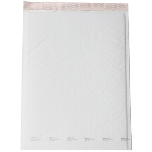 10 piece pack of white bubble padded bags, 360mm x 300mm, ideal for shipping and protecting parcels.